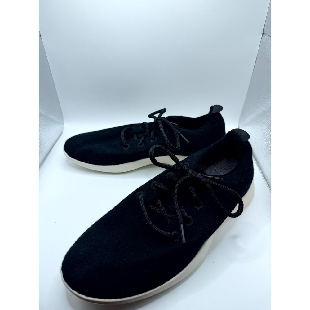 Allbirds Wool Runners Mens 10 Sneakers Black Lace Up Athletic Running Shoes